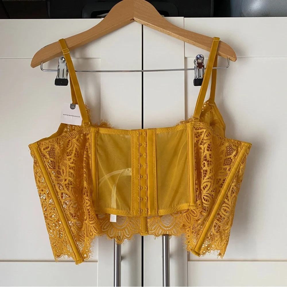 Anthropologie The Giselle Lace Bustier Bralette - Picture 5 of 6